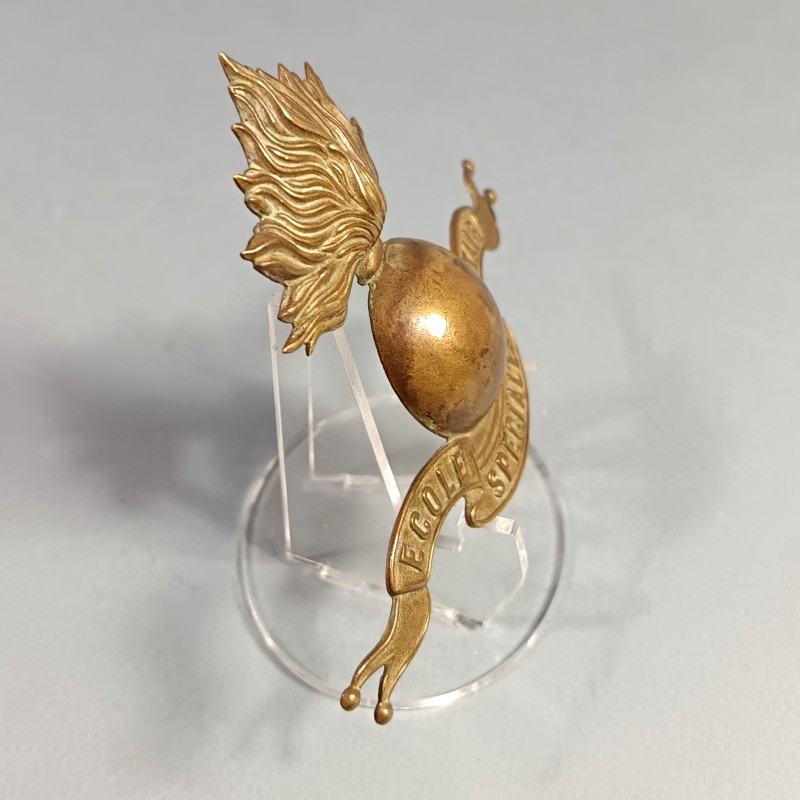 INSIGNE DE SHAKO DE L'ECOLE MILITAIRE DE ST CYR ESM ECOLE SPECIALE MILITAIRE FABRICATION ANCIENNE